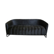 DAZZLING 3 Seater Sofa Black Velvet
