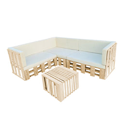 L Shaped - Wooden Slats