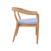 Natural Wooden Arm Chair | Vintage Wood Chair | Modern Accent Dinning Chair