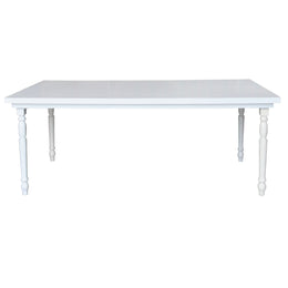 Olympia White Rectangular Dinning Table | 240cm Rectangular Dinning Table
