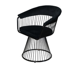 Platner Arm Single Sofa metal wire Black