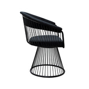 Platner Arm Single Sofa metal wire Black