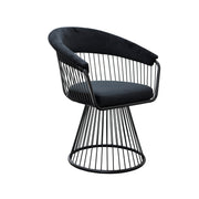Platner Arm Single Sofa metal wire Black
