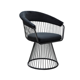 Platner Arm Single Sofa metal wire Black
