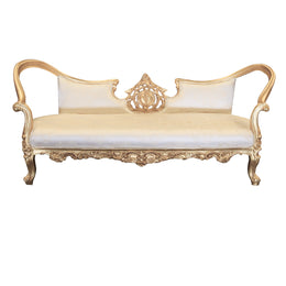 Queen Bridal Sofa - Imperial | Baroque Sofa | Gold Pattern Sofa