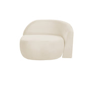 Beige sofa cushion on a white background