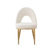 SAARINEN Chair | Velvet Chair With Golden Legs