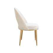 SAARINEN Chair | Velvet Chair With Golden Legs
