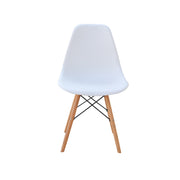 Scandinavian White armless Chair