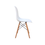 Scandinavian White armless Chair