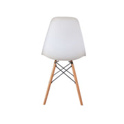Scandinavian White armless Chair