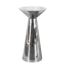 Metal Silver Cocktail Table | Modern Silver Cocktail Table
