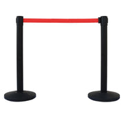 Stanchions Red Black - Crowd Barrier | Queue Safety Barrier
