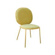 Yellow chair with a white background