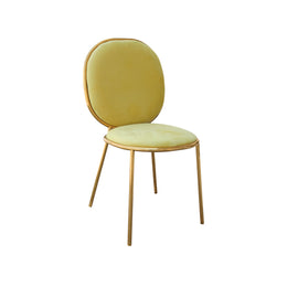 Stay Chair Velvet Yellow