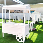 White Cart with Canopy