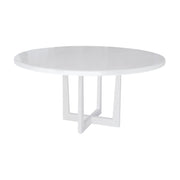 White round table on a white background