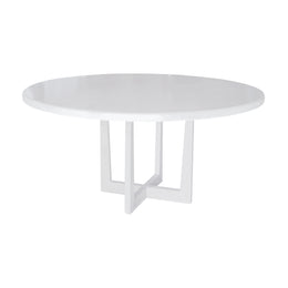 White round table on a white background
