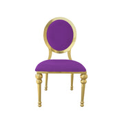 Throne King Chair Purple | Golden Dinning Chair | Velvet Luxury Dinning Chair