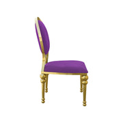 Throne King Chair Purple | Golden Dinning Chair | Velvet Luxury Dinning Chair