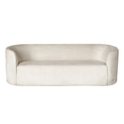 Beige sofa on a white background