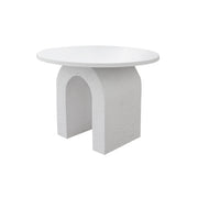 U - Shaped Stone Finish Coffee Table | Arch Side Table | Unique Coffee Table