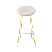 Wahson Velvet Bar Stool | Gold Frame Velvet Bar Stool