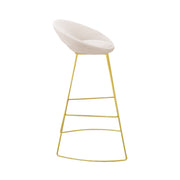 Wahson Velvet Bar Stool | Gold Frame Velvet Bar Stool