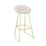 Wahson Velvet Bar Stool | Gold Frame Velvet Bar Stool