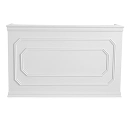 White decorative bar Reception with geometric pattern on a white background