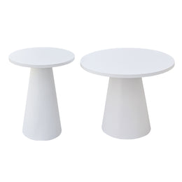 Willy White Coffee Table |  Circular Coffee Table