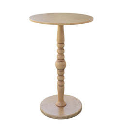 Round Bar Cocktail Table Wood | Indoor and Outdoor Cocktail Table