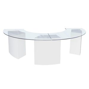 Clear Glass Halfmoon