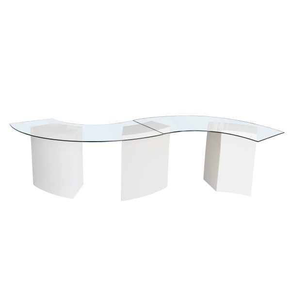 Glass Top S-Shape table