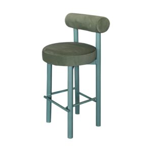Fat Bar Stool Green