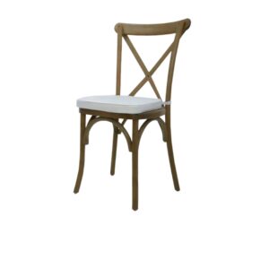 Bistro Cross Back Wooden Chair