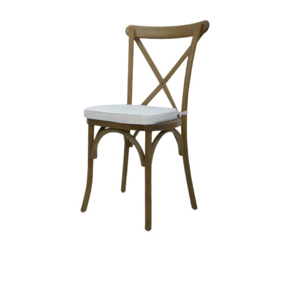Bistro Cross Back Wooden Chair
