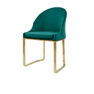 DAPHIN Green Velvet Chair