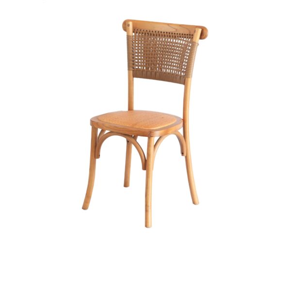 Churchill Rattan Seat Chair - Beech Wood | Dinning Chair | Classic