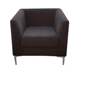 Latina Black Single Seater Sofa - Modern Sofa | Elegant Arm Chair