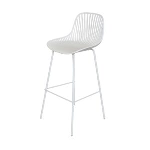 White grill bar chair - High Bar Chair | Backrest Footrest Chair