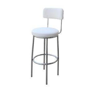 Silver barstool