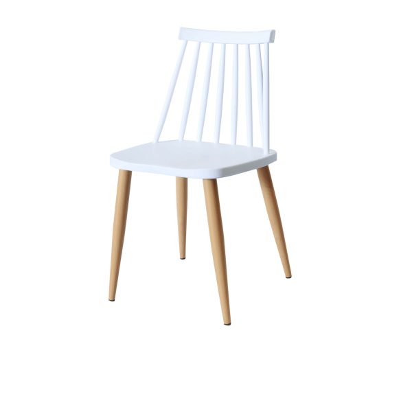 Lily White Chair - Plastic | Armless Dinning Chair
