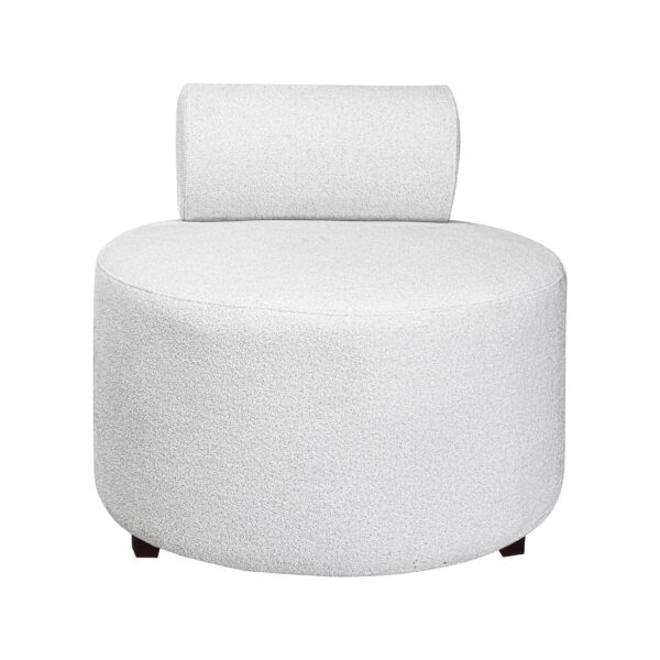 Leo Pouf Sofa - Round Shape Sofa | Armless Sofa - Image 3