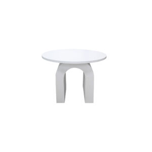 U - Shaped Stone Finish Coffee Table | Arch Side Table